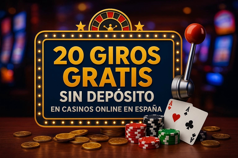 20 giros gratis sin depósito Bono en casinos online en España